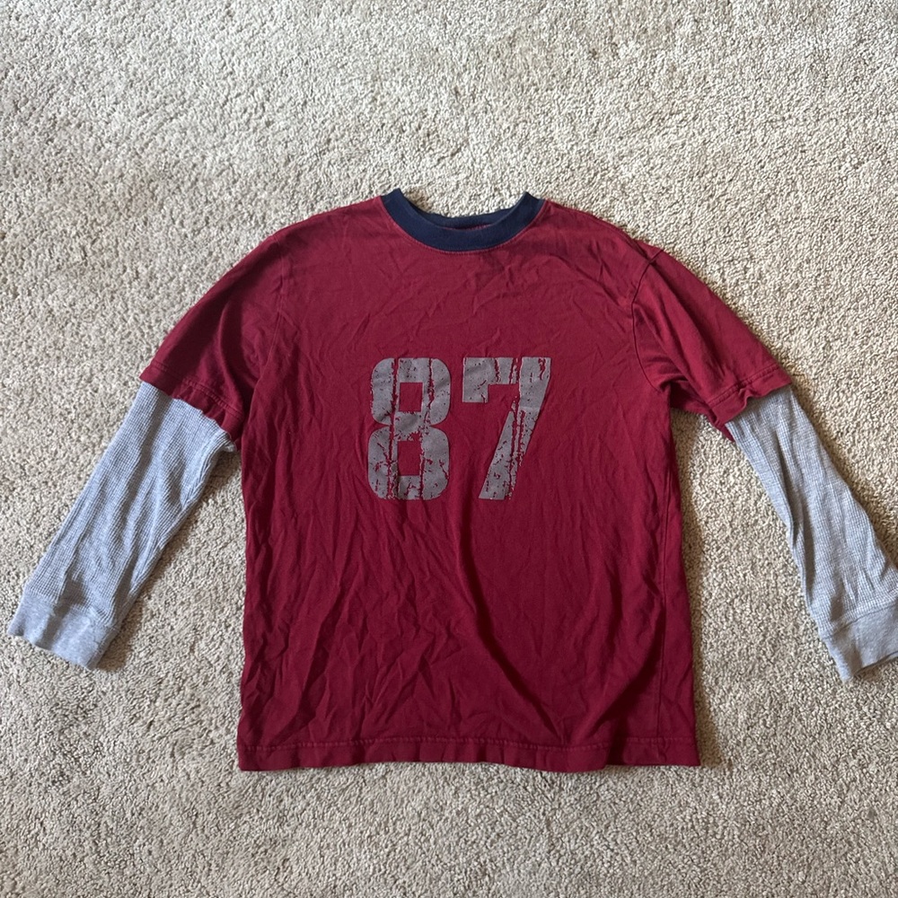 High Sierra Red and Gray Long Sleeve Tees
